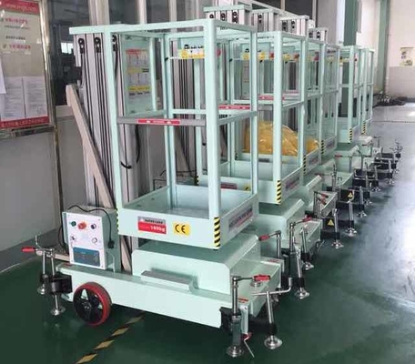 Compact protable 10 m Aluminum Alloy single mast lift vertical mast lift manlift aerial work platform