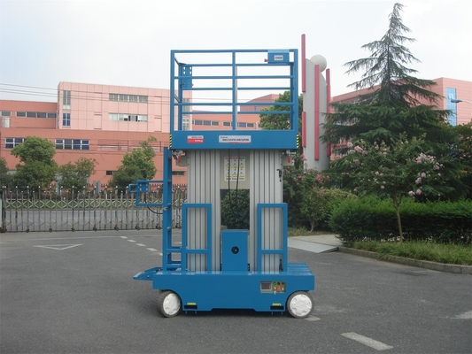 8m Self-propelled Electric Aluminum Alloy Vertical Mast Lift Double Mast Lift Aerial Work Platform Vertical Manlift