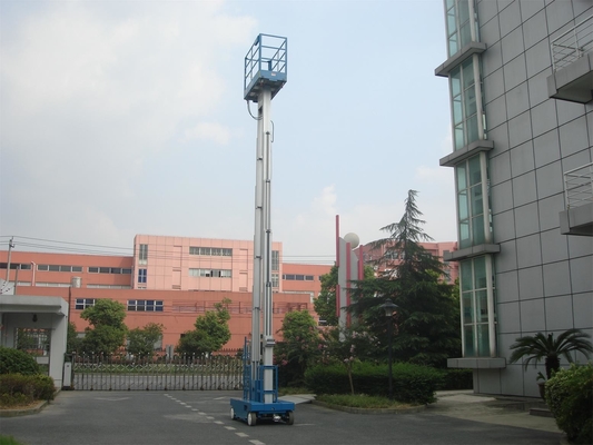 8m Self-propelled Electric Aluminum Alloy Vertical Mast Lift Double Mast Lift Aerial Work Platform Vertical Manlift