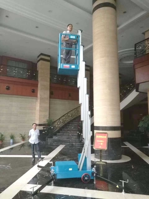 Compact protable 10 m Aluminum Alloy single mast lift vertical mast lift manlift aerial work platform